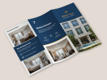 Impression d&eacute;pliant 3 volets pli roul&eacute;